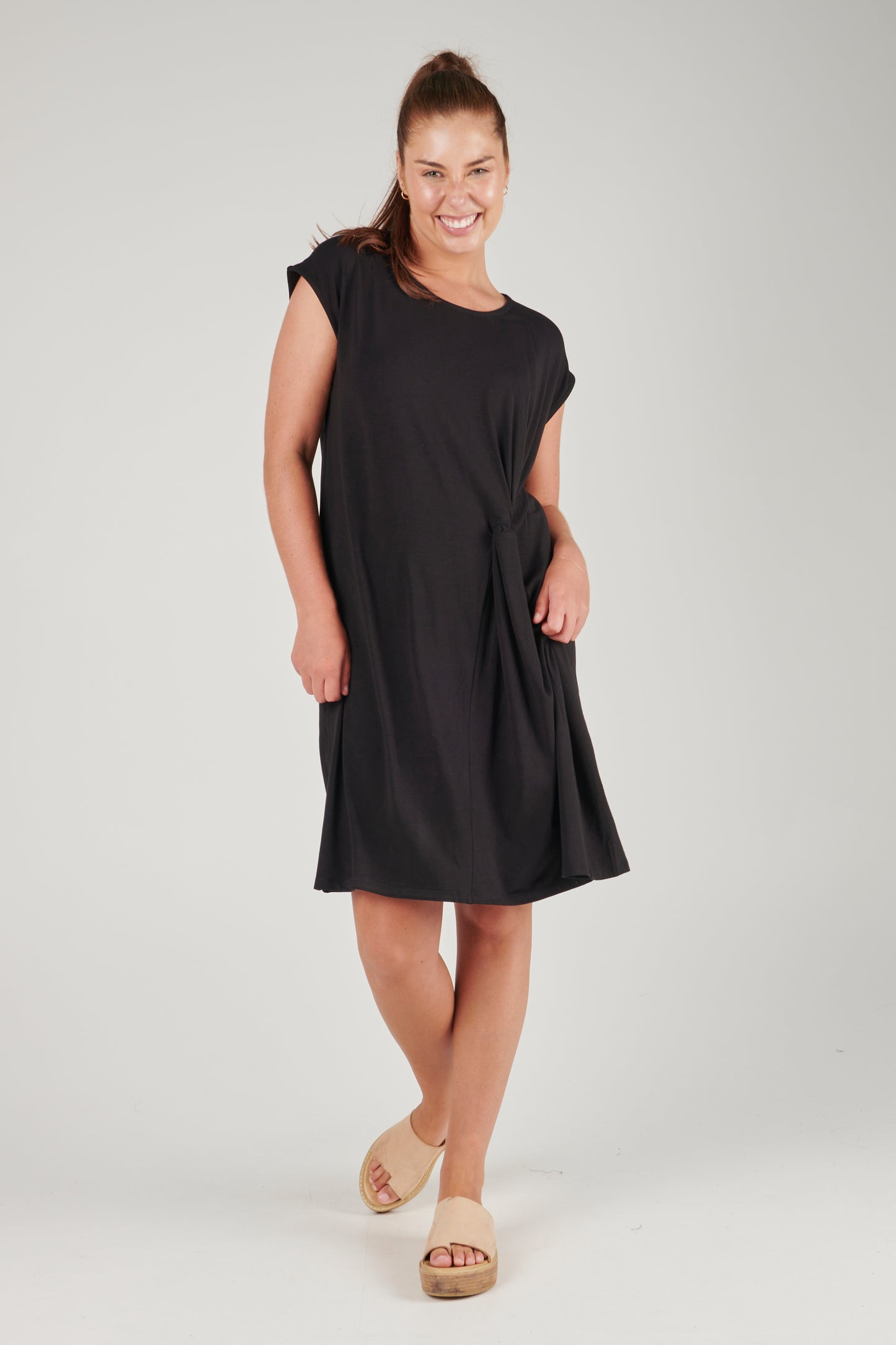 JRNY Twist Detail Dress - Black