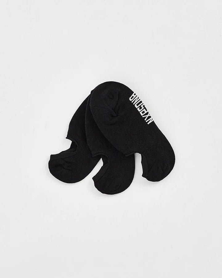 Nena and Pasadena Invisible Socks 3 Pack - Black