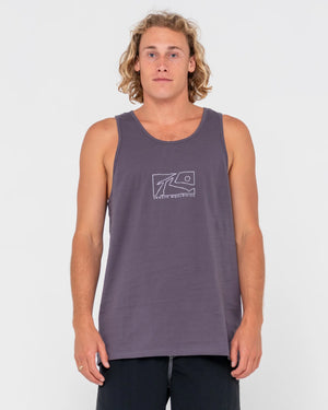 Rusty Boxed Out CF Reflective Tank - Coal