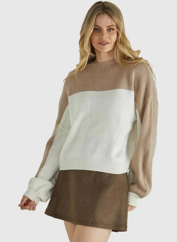 Sass Valery Knit - Oatmeal/Bone Cream