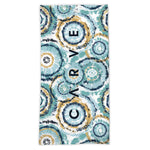 Carve Hula Large Beach Towel - Blue- White