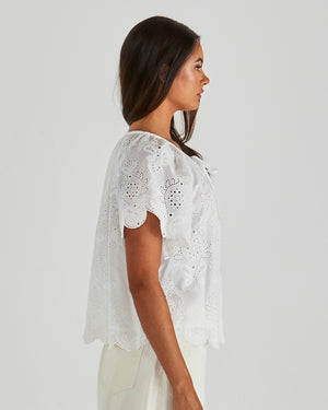 Sass Ani Blouse - White