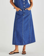 Sass Sabine Denim Skirt - Mid Blue Wash