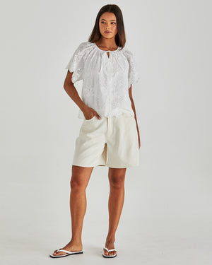 Sass Ani Blouse - White