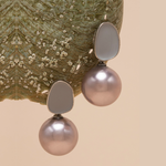 THS Grey Pretty Pearl Earrings