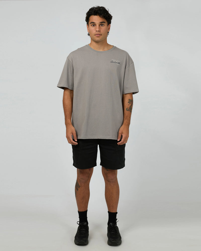 St Goliath Link Script Tee - Smoke