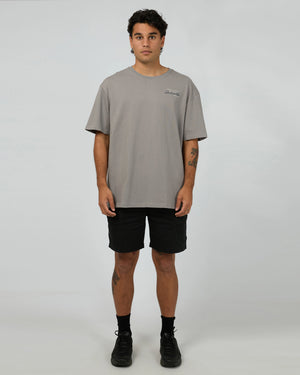 St Goliath Link Script Tee - Smoke