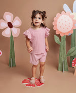 Animal Crackers Textured Short - Pink