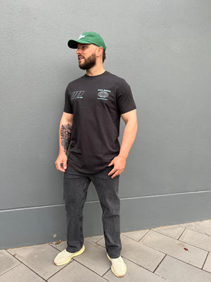 Nena & Pasadena Mighty Dual Curved Tee - Jet Black