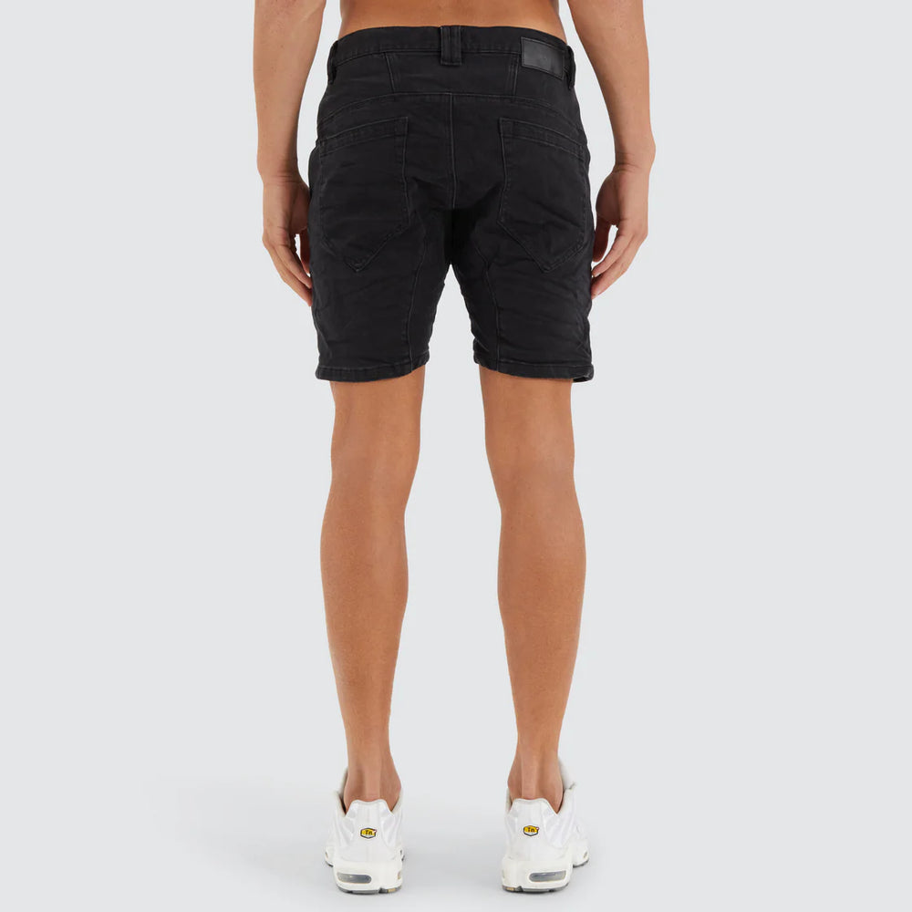 Nena & Pasadena Viper Denim Short - Black