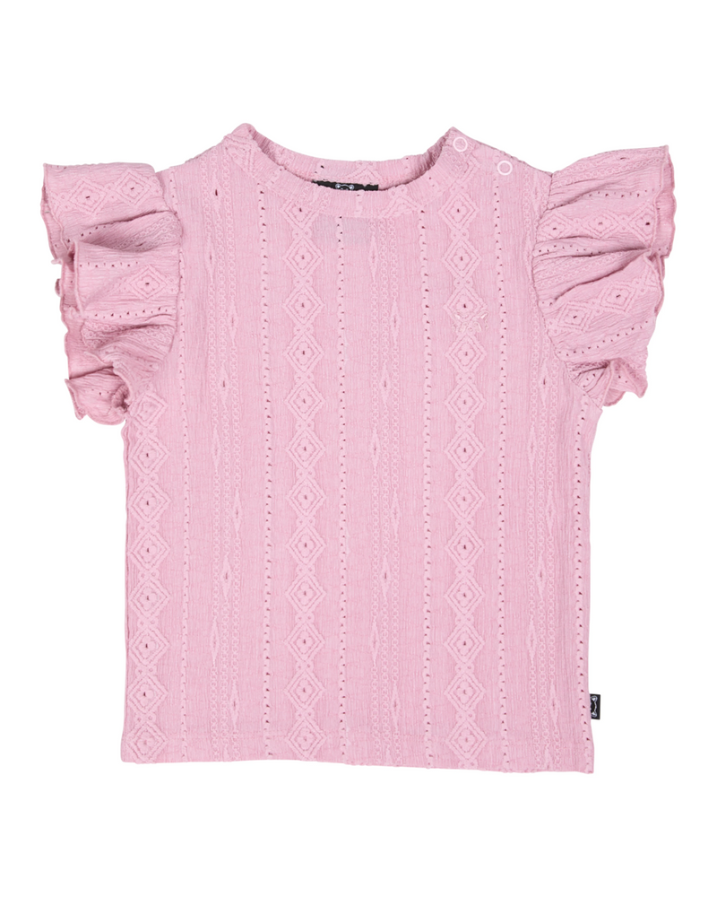 Animal Crackers Textured Top - Pink