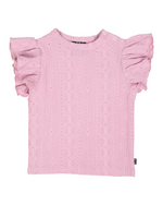 Animal Crackers Textured Top - Pink