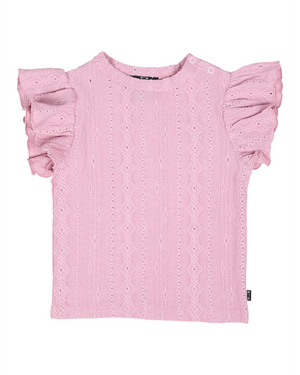 Animal Crackers Textured Top - Pink