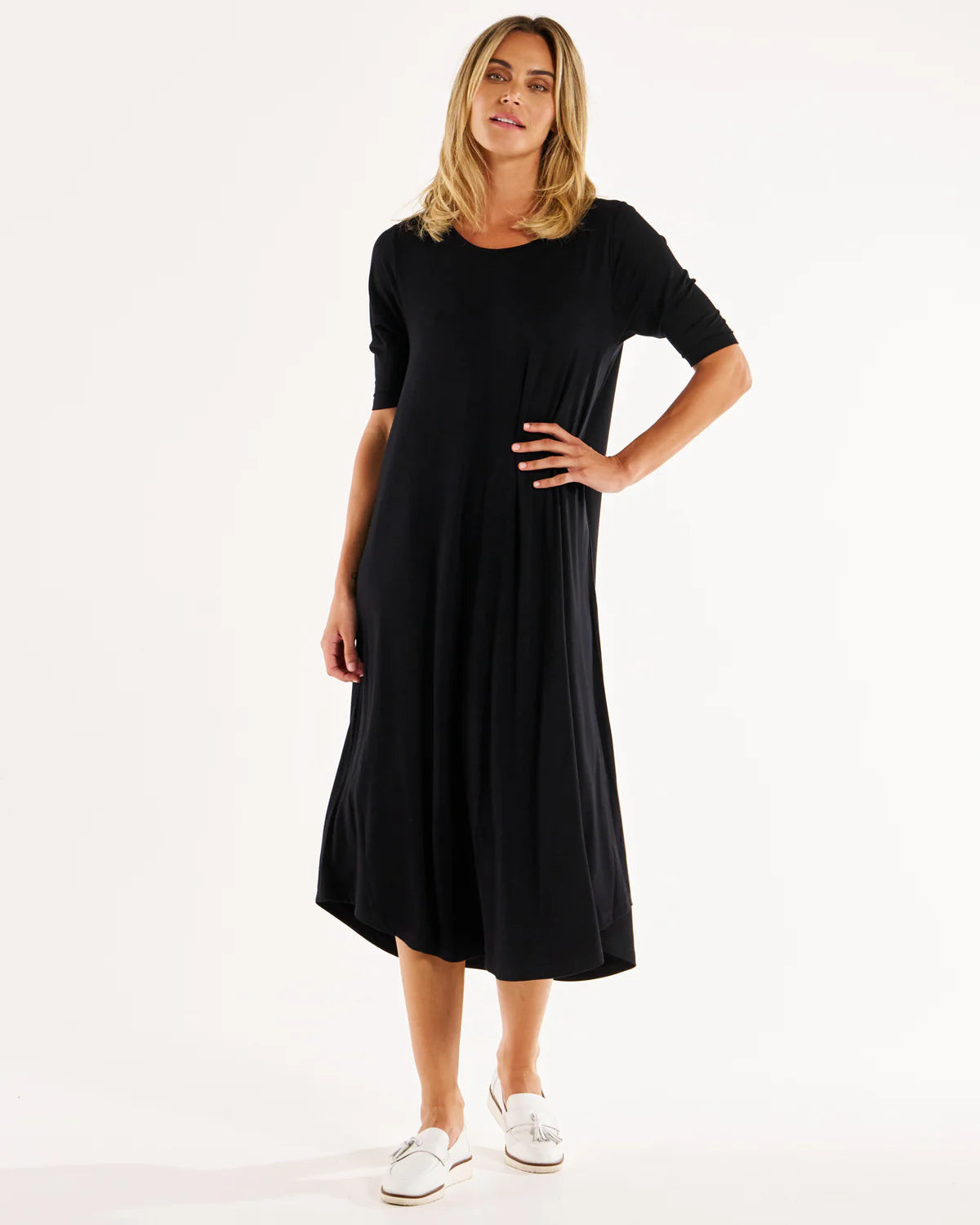 Betty Basics Marlene Bamboo Dress - Black