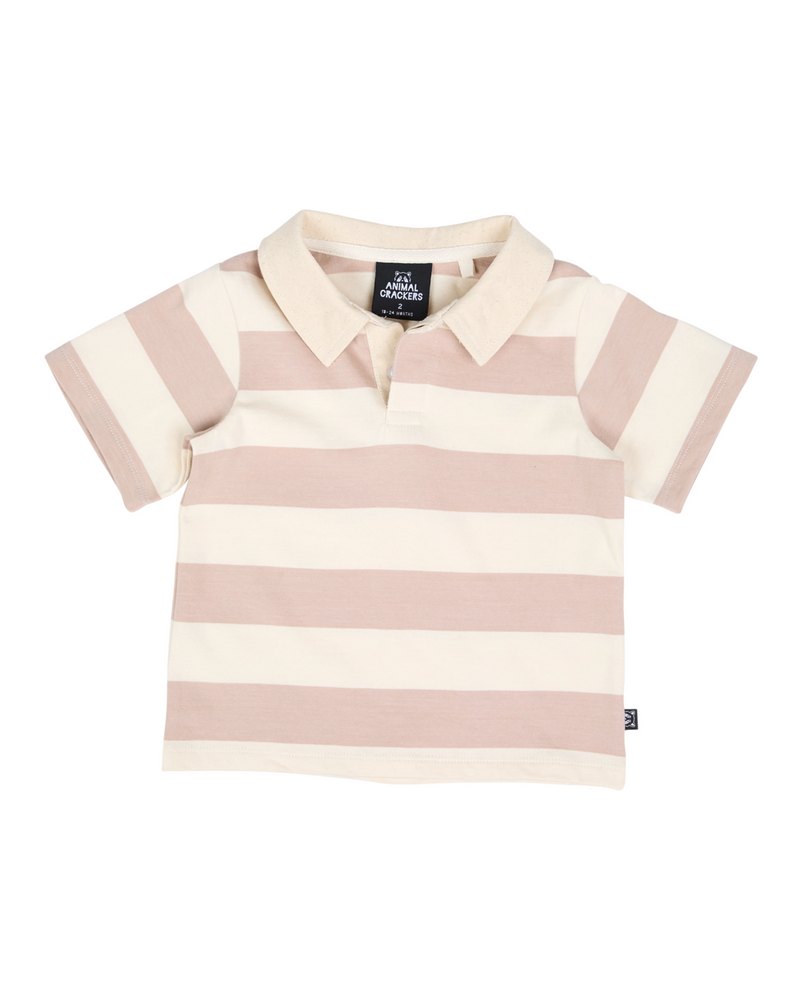 Animal Crackers Uni Polo - Stripe