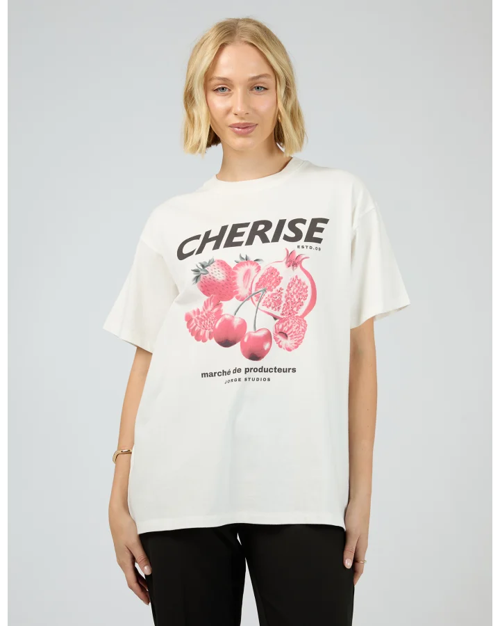 Jorge Cherise Tee - Vintage White