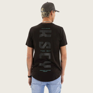 Kiss Chacey Fallout Dual Curved Tee - Jet Black