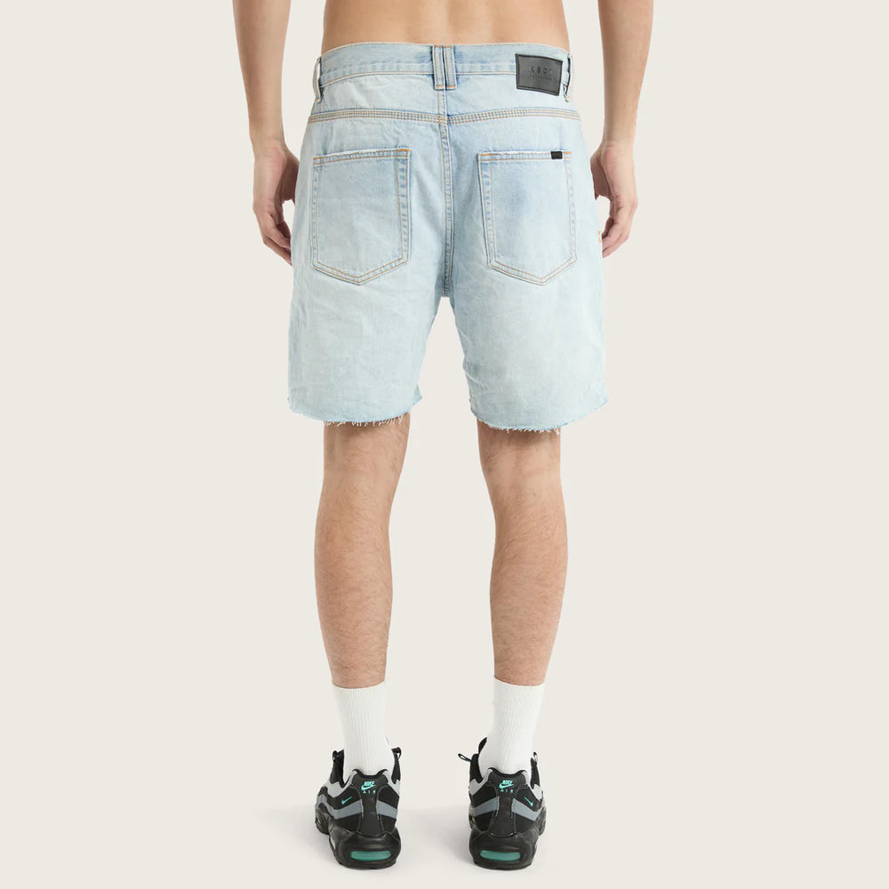 Kiss Chases KS5 Slim Denim Short - Sunbleached