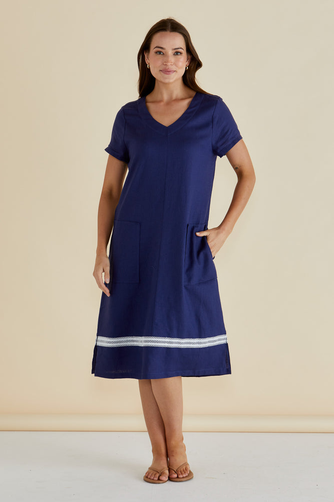 Betty Basics Elwood Dress - Navy
