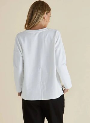 Betty Basics Brixley Long Sleeve Top - White