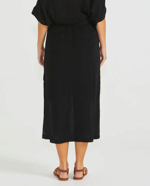 Sass Raga Cargo Skirt - Black