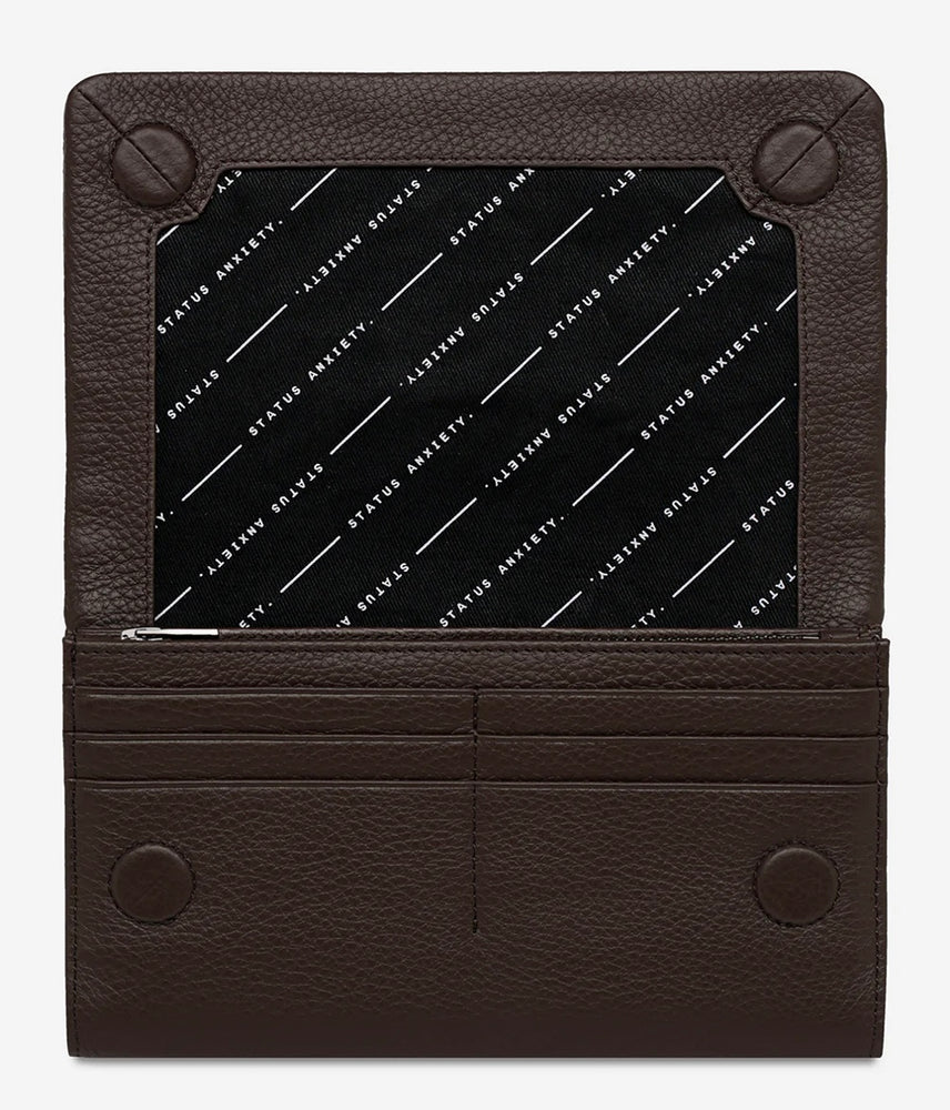 Status Anxiety Remnant Wallet - Cocoa