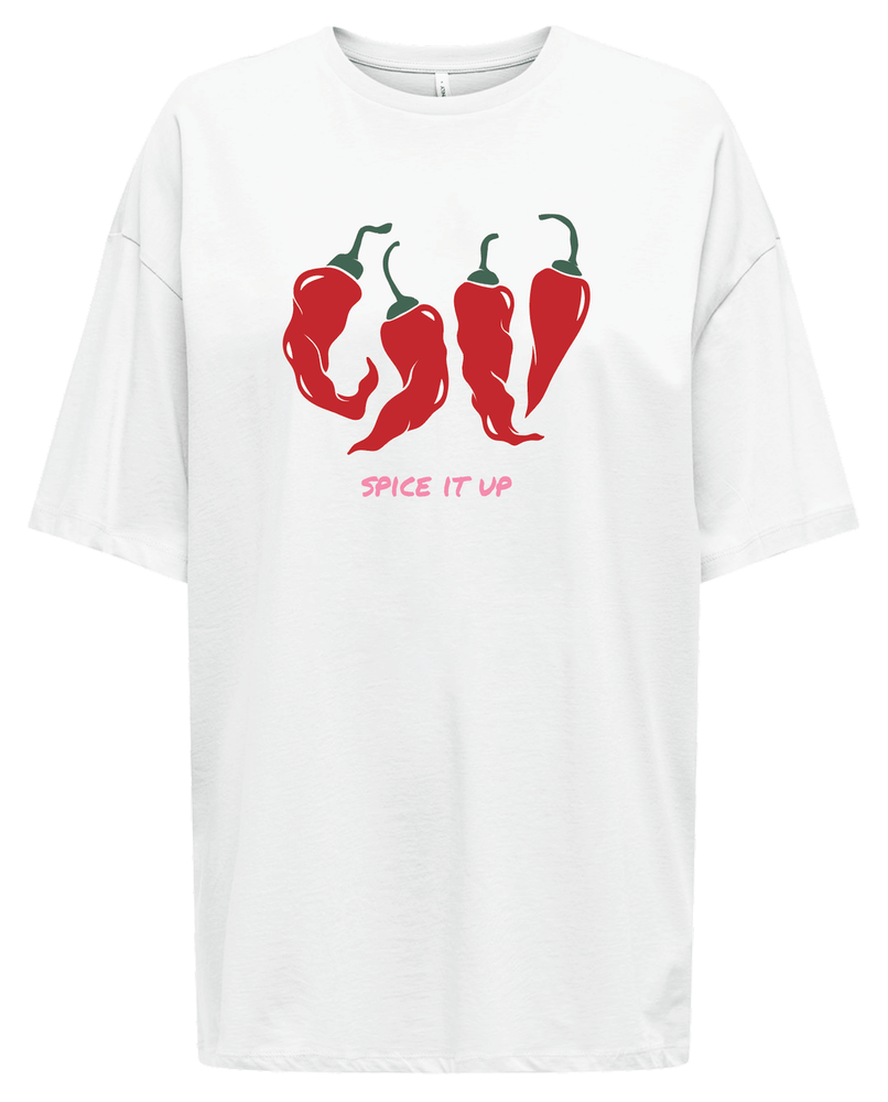 Only Rose T-Shirt - Bright White