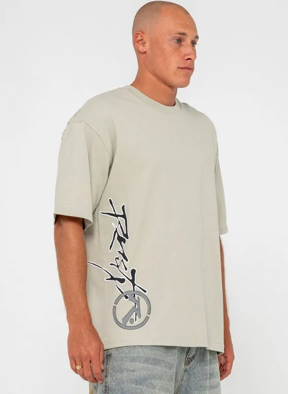 Rusty Spraya Shirt Sleeve Tee - Abbey Stone