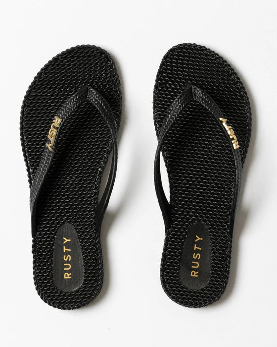 Rusty Flip Out Thong - Black