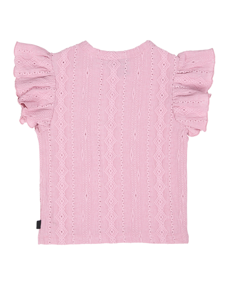 Animal Crackers Textured Top - Pink