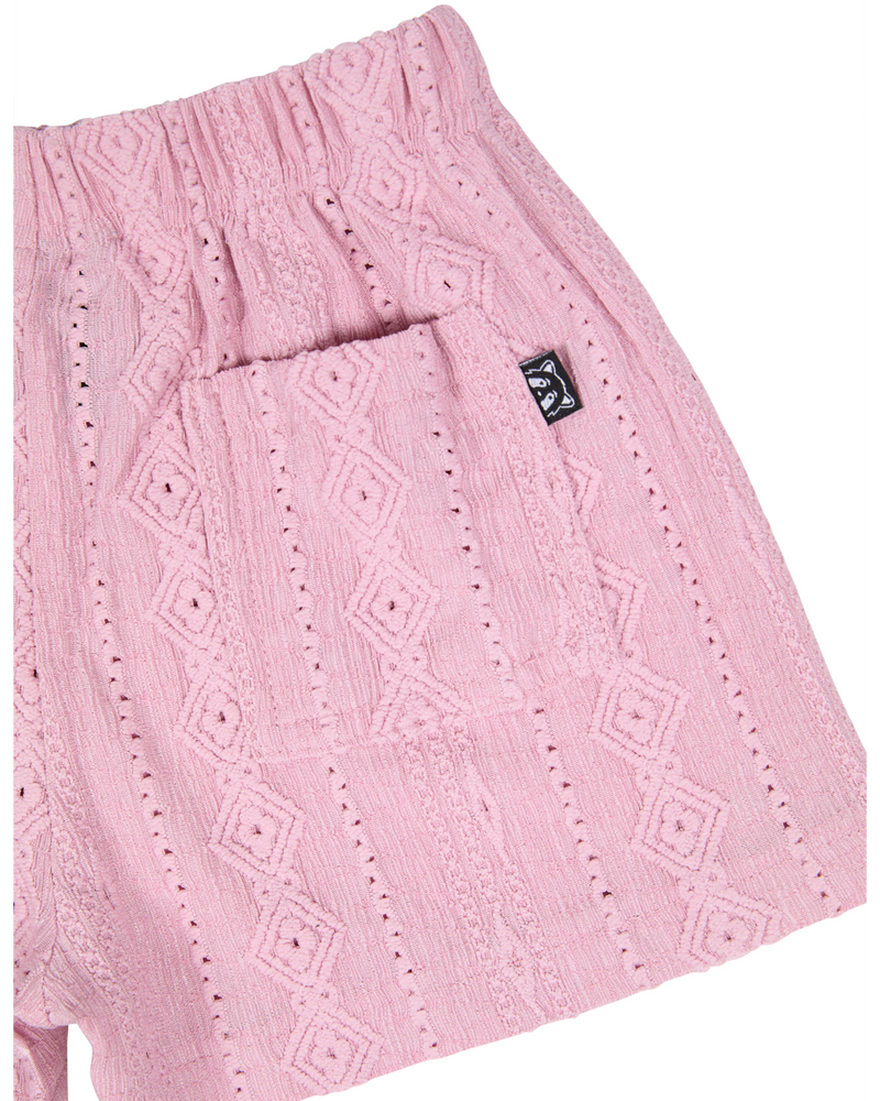 Animal Crackers Textured Short - Pink