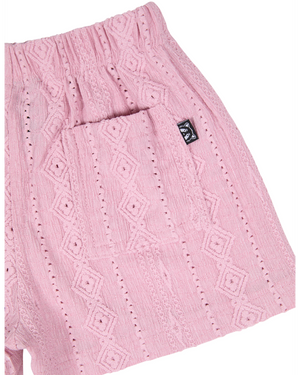 Animal Crackers Textured Short - Pink