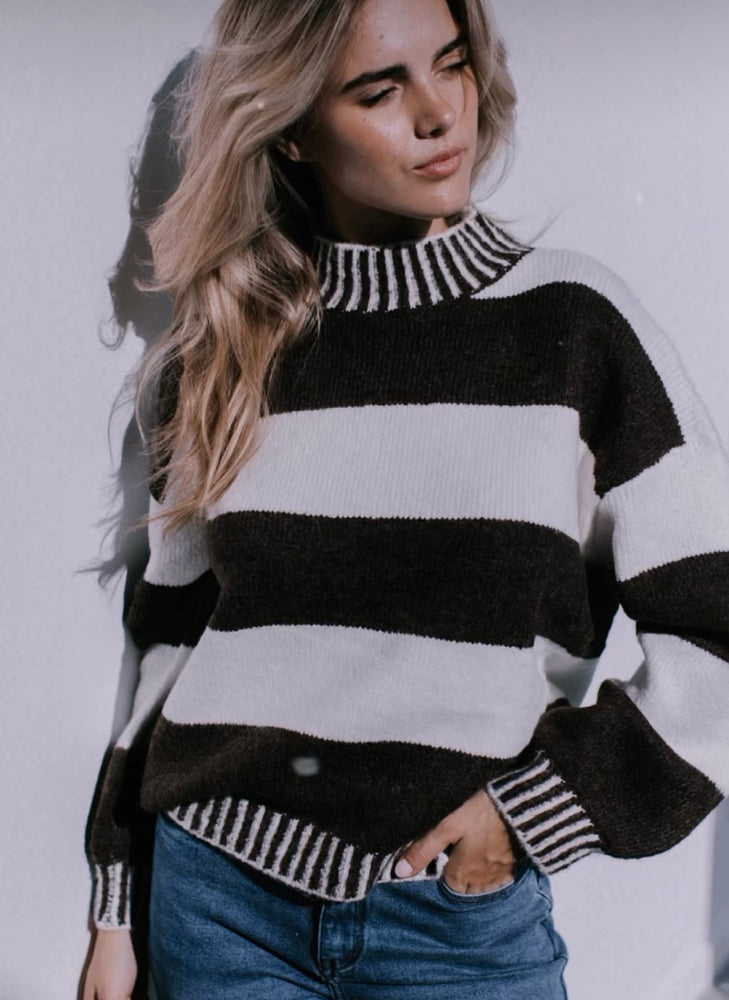 Tilly Knit - Chocolate/Ivory