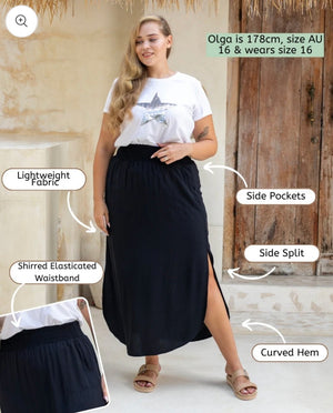 Freez Resort Skirt - Black