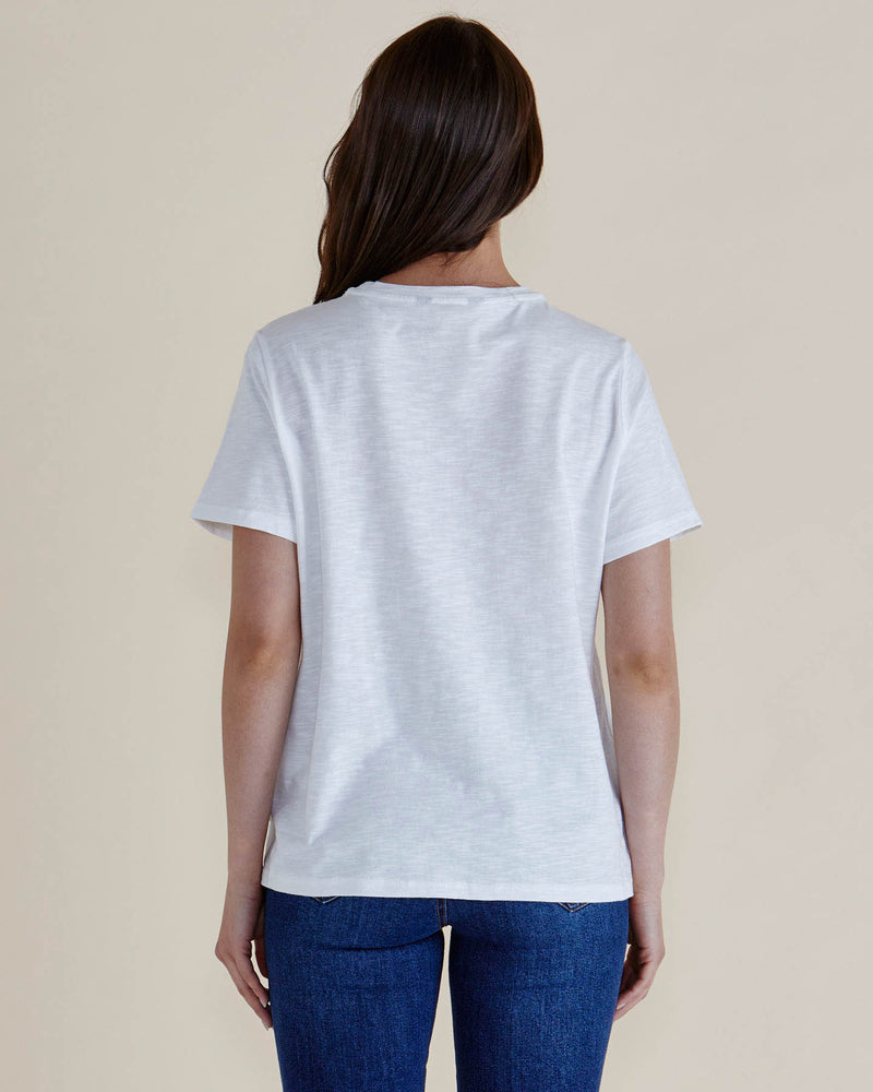 Betty Basics Arabella Lace Tee - White