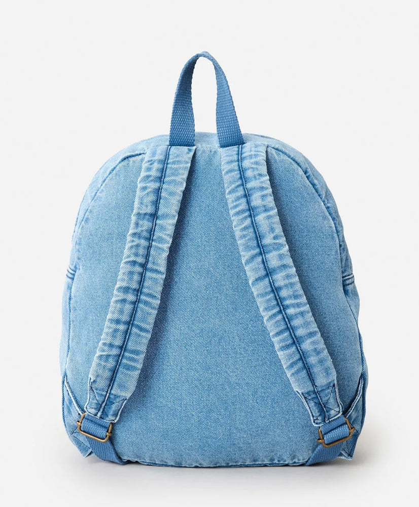 Rip Curl Distressed Denim Backpack 10L - Mid Blue