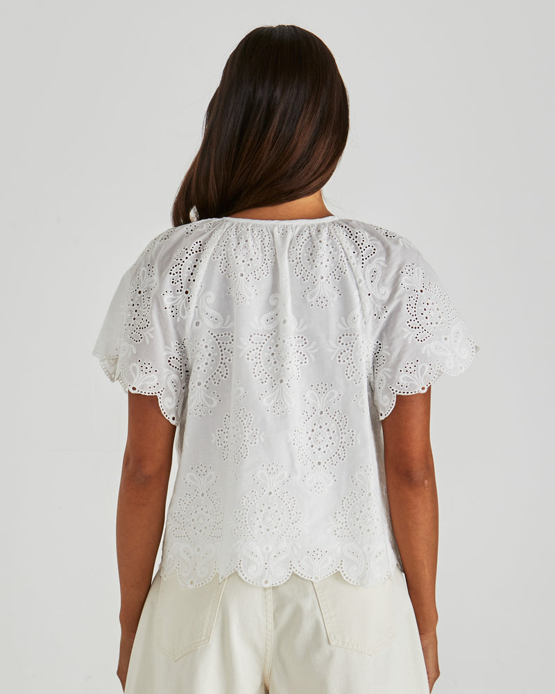 Sass Ani Blouse - White