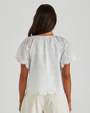 Sass Ani Blouse - White