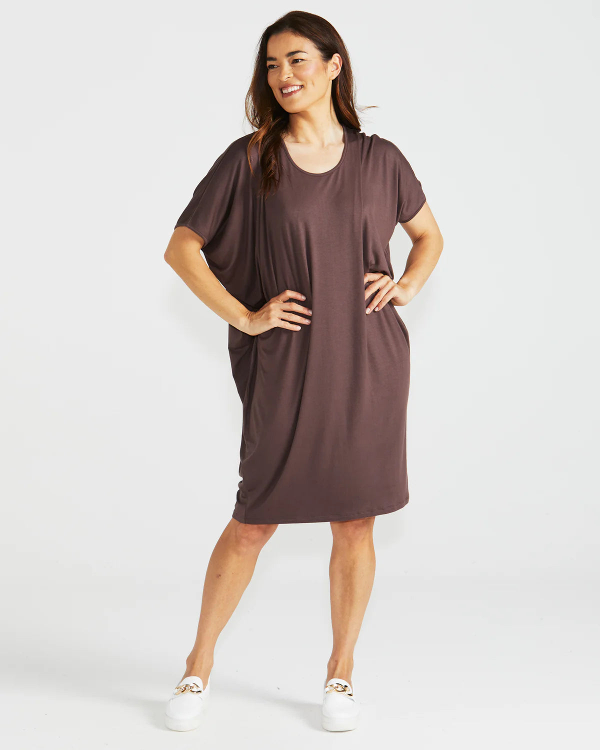 Betty Basics Maui Dress - Nutmeg