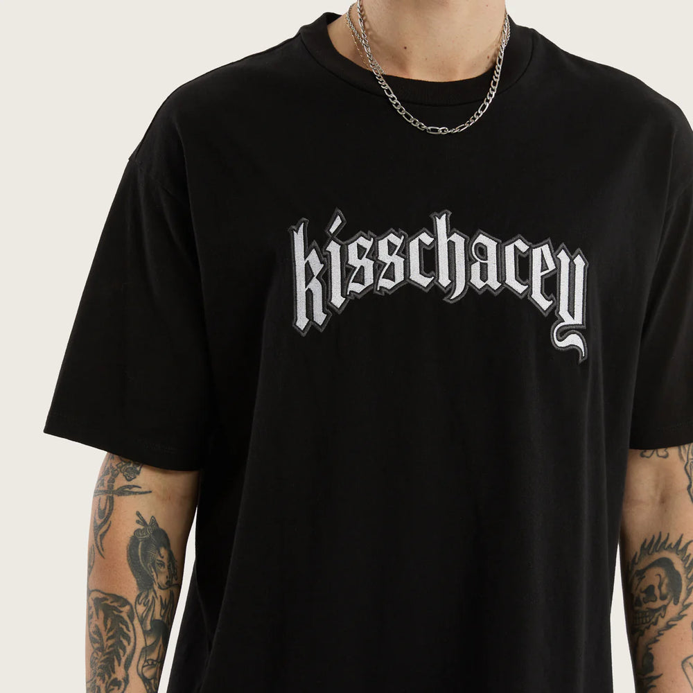 Kiss Chacey Obelisk Box Fit Tee - Jet Black