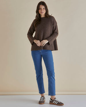 Betty Basics Edith Knit Jumper - Brown