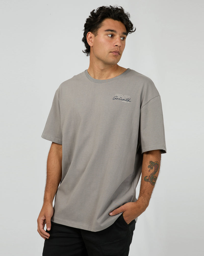 St Goliath Link Script Tee - Smoke