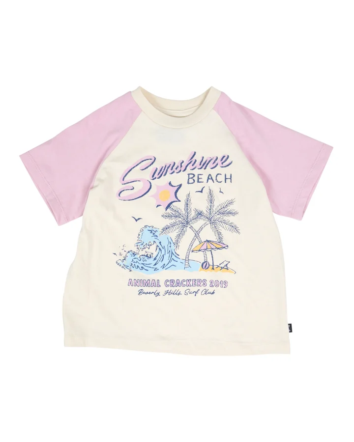 Animal Crackers Sunshine Tee - Pink