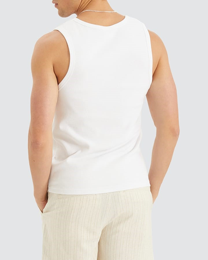 Nomadic Paradise Kia Heavy Waffle Singlet - Optical White