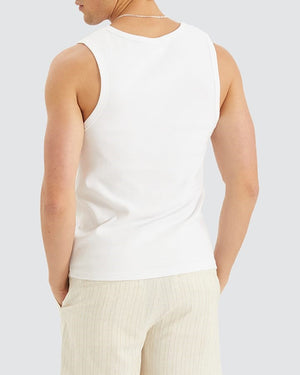 Nomadic Paradise Kia Heavy Waffle Singlet - Optical White