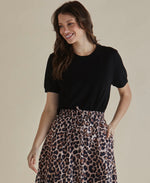 Betty Basics Robbie Knit Tee - Black