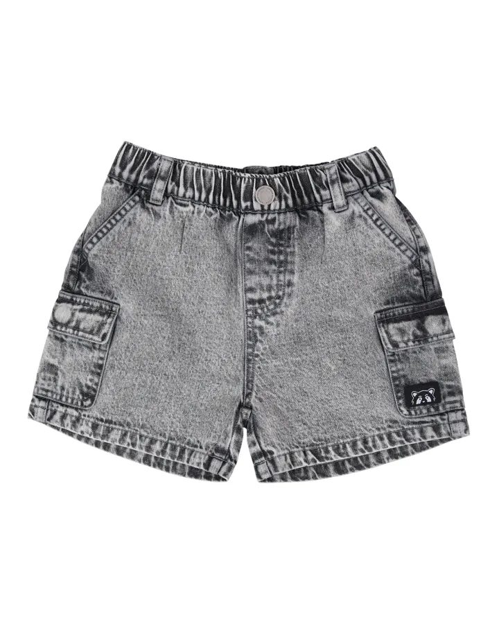 Animal Crackers Worn Short - Washed Black
