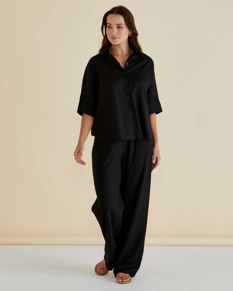 Betty Basics Zara Relax Pant - Black