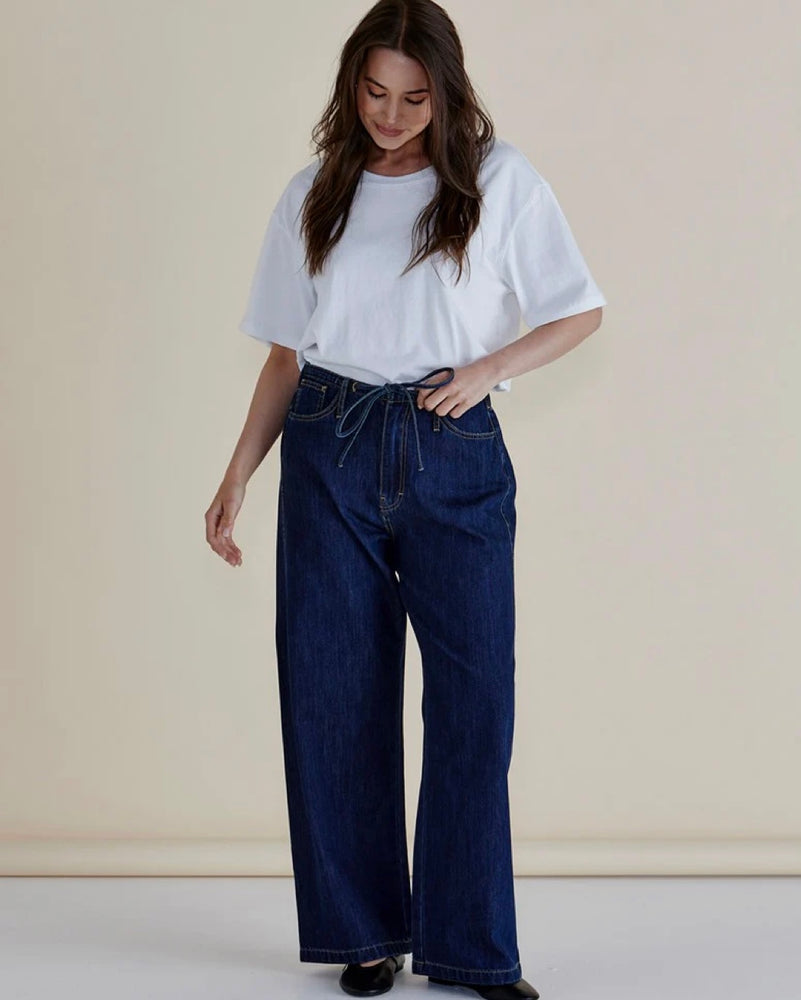 Betty Basics Goldie Jeans - Dark Blue Denim