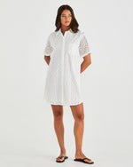 Sass Steva Shirt Dress - White